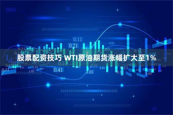 股票配资技巧 WTI原油期货涨幅扩大至1%