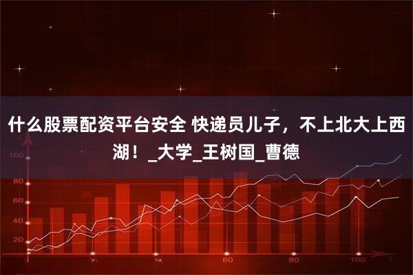 什么股票配资平台安全 快递员儿子，不上北大上西湖！_大学_王树国_曹德